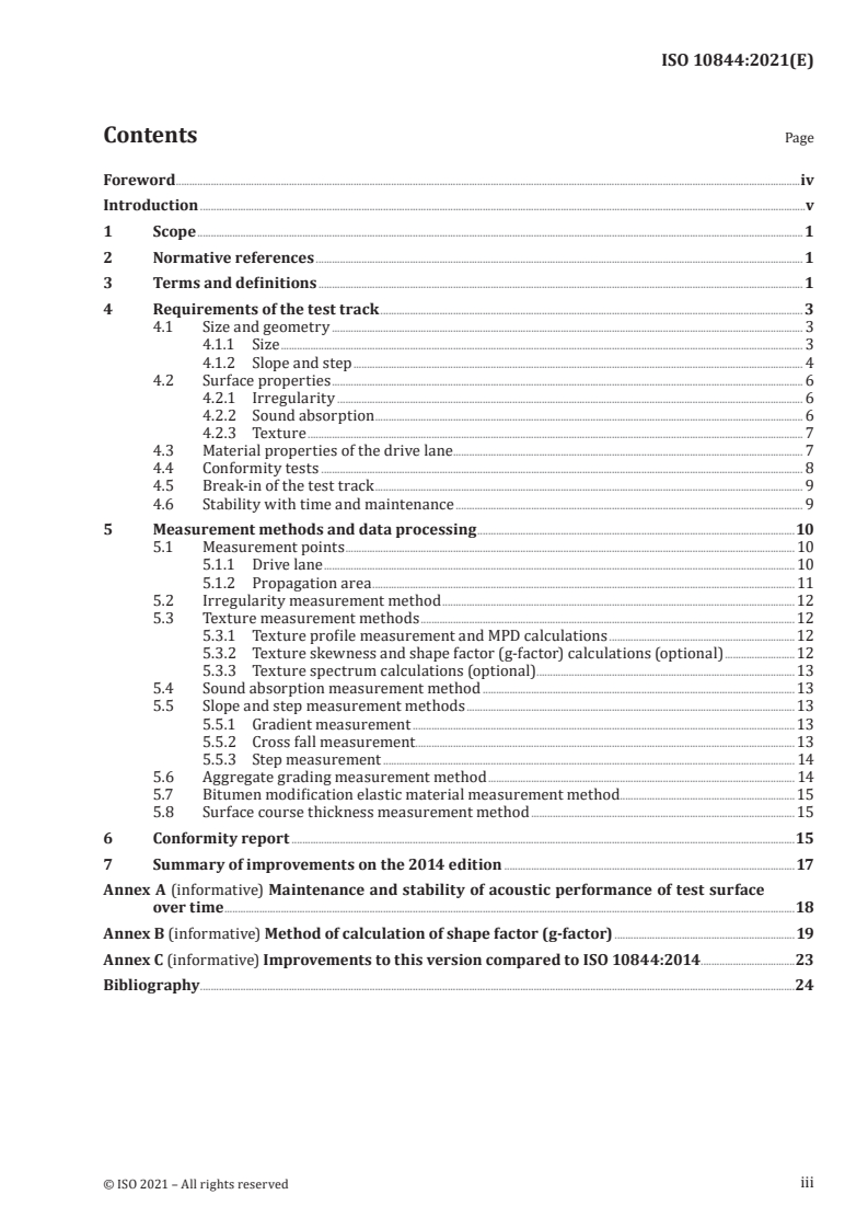 ISO 10844:2021 - Acoustics — Specification of test tracks for measuring sound emitted by road vehicles and their tyres
Released:12/6/2021