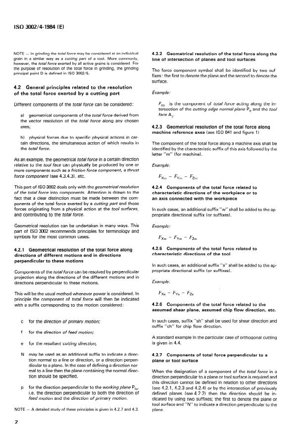ISO 3002-4:1984 ISO 3002-4:1984 - Basic quantities in cutting and grinding - Page 4 preview