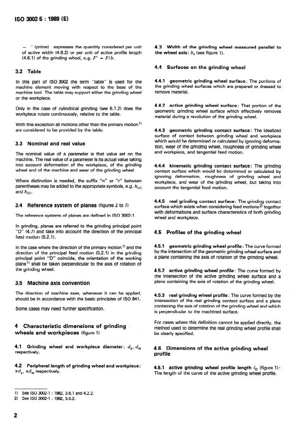 ISO 3002-5:1989 ISO 3002-5:1989 - Basic quantities in cutting and grinding - Page 4 preview