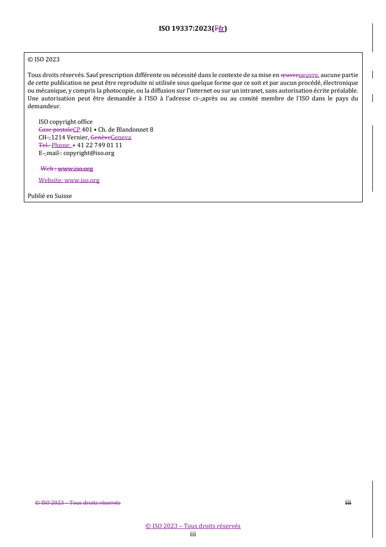 REDLINE ISO 19337:2023 - Nanotechnologies — Caractéristiques des suspensions de nano-objets utilisées pour les essais in vitro évaluant la toxicité inhérente aux nano-objets
Released:10/3/2024