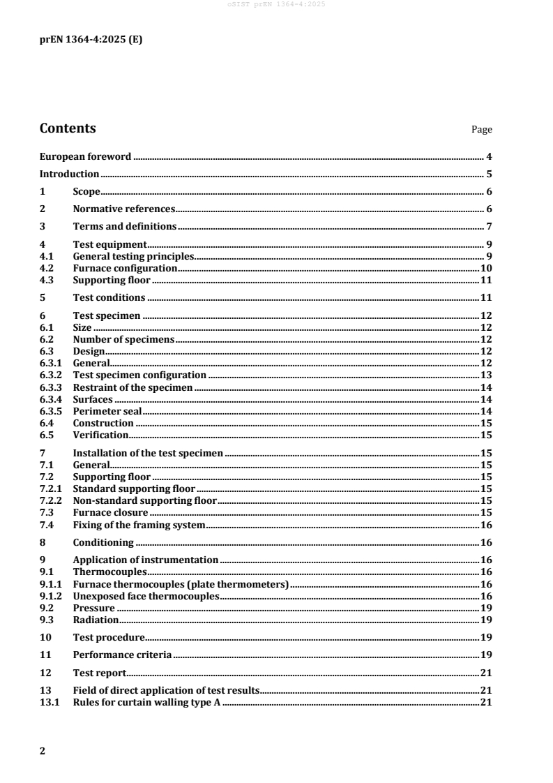 prEN 1364-4 prEN 1364-4:2025 - Page 4 preview