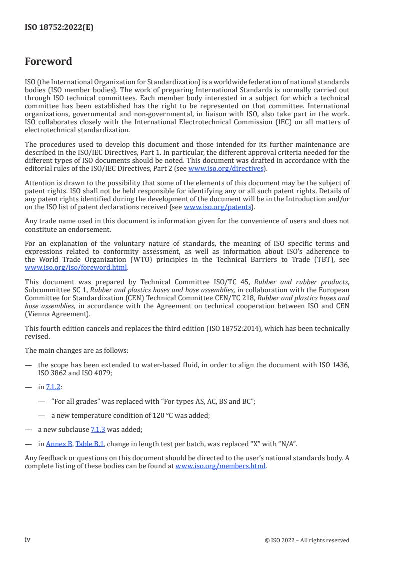 ISO 18752:2022 ISO 18752:2022 - Rubber hoses and hose assemblies — Wire- or textile-reinforced single-pressure types for hydraulic applications — Specification
Released:3/28/2022 - Page 4 preview
