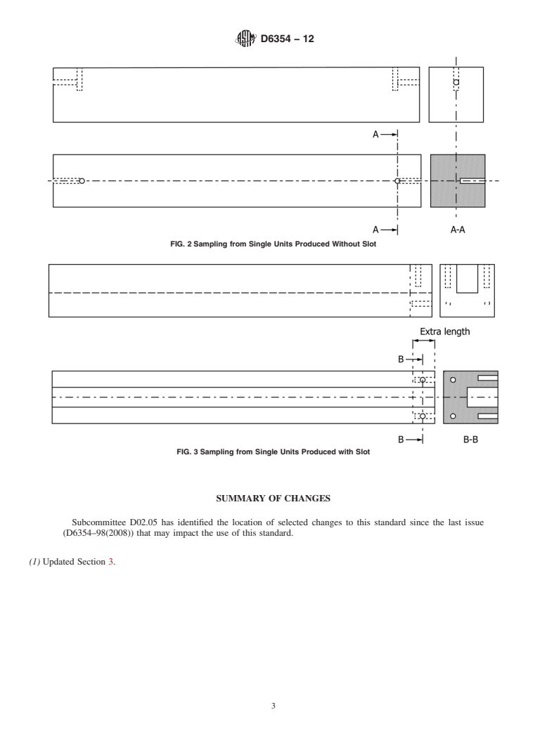 ASTM D6354-12 - Standard Guide for Sampling Plan and Core Sampling of Carbon Cathode Blocks Used in Aluminum Production