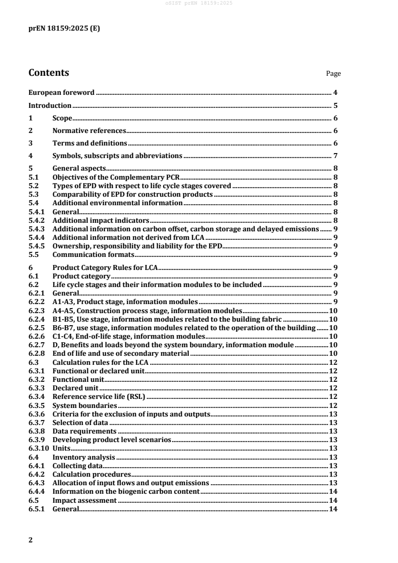 prEN 18159 prEN 18159:2025 - BARVE - Page 4 preview