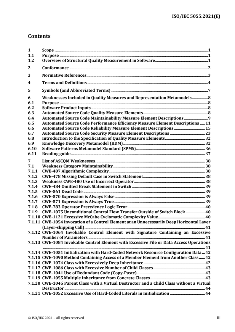 ISO/IEC 5055:2021 - Information technology — Software measurement — Software quality measurement — Automated source code quality measures
Released:3/30/2021