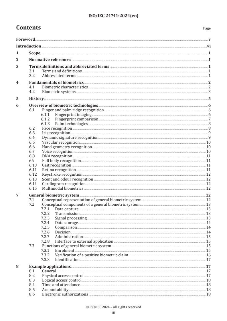 ISO/IEC 24741:2024 - Information technology — Biometrics — Overview and application
Released:12. 06. 2024