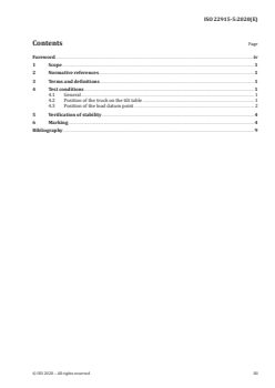 ISO 22915-5:2020 - Industrial trucks — Verification of stability — Part 5: Single-side-loading trucks
Released:7/14/2020 - Page 3 preview