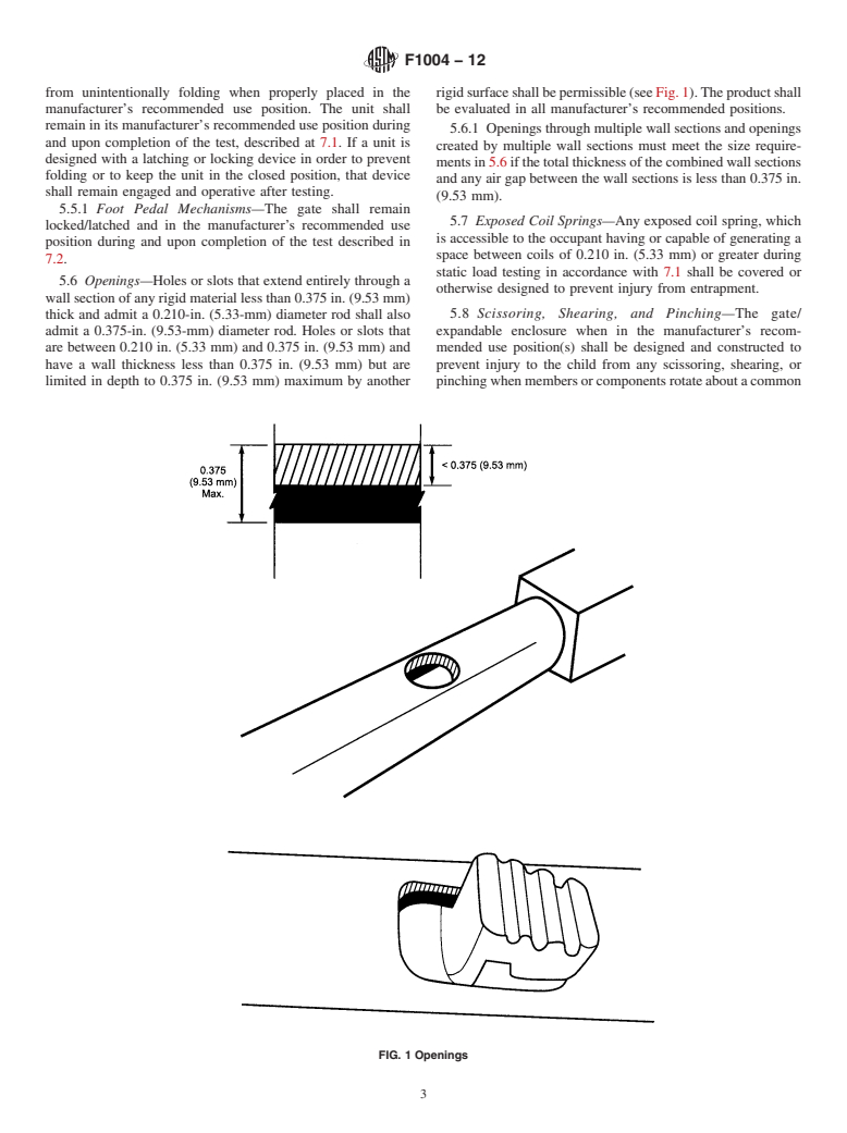 ASTM F1004-12 - Standard Consumer Safety Specification for Expansion Gates and Expandable Enclosures