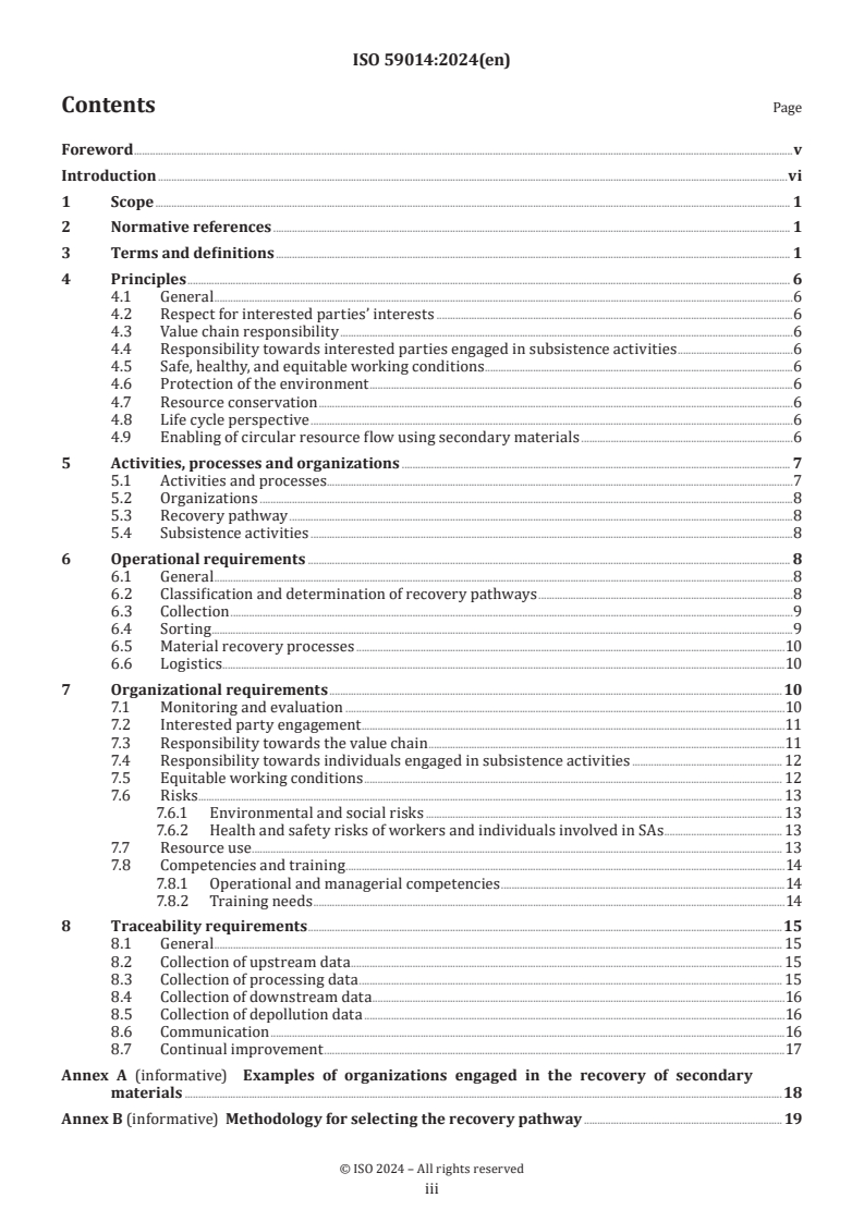 ISO 59014:2024 - Environmental management and circular economy — Sustainability and traceability of the recovery of secondary materials — Principles, requirements and guidance
Released:1. 10. 2024