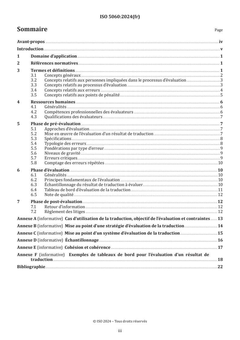 ISO 5060:2024 - Services de traduction — Évaluation des résultats de traduction — Recommandations générales
Released:13. 02. 2024