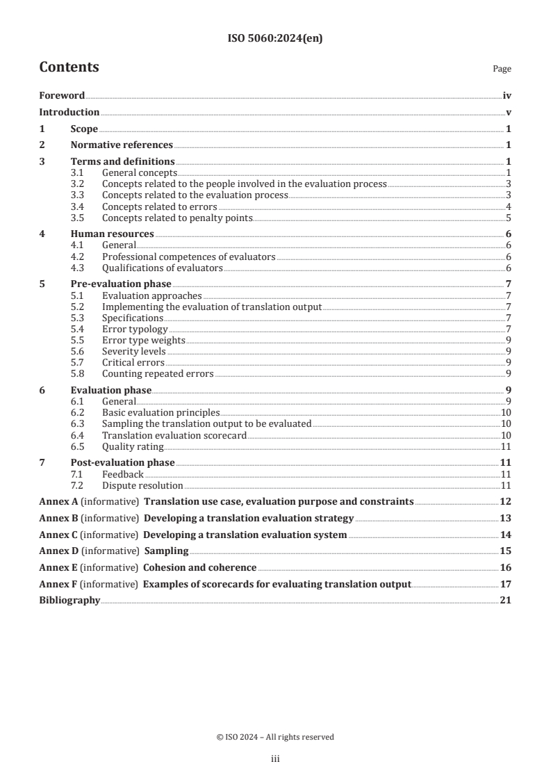 ISO 5060:2024 - Translation services — Evaluation of translation output — General guidance
Released:13. 02. 2024