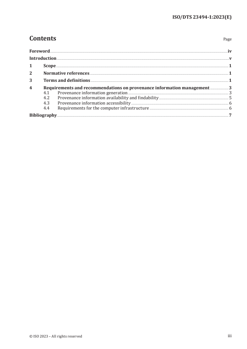 ISO/DTS 23494-1 - Biotechnology — Provenance information model for biological material and data — Part 1: Design concepts and general requirements
Released:1/6/2023