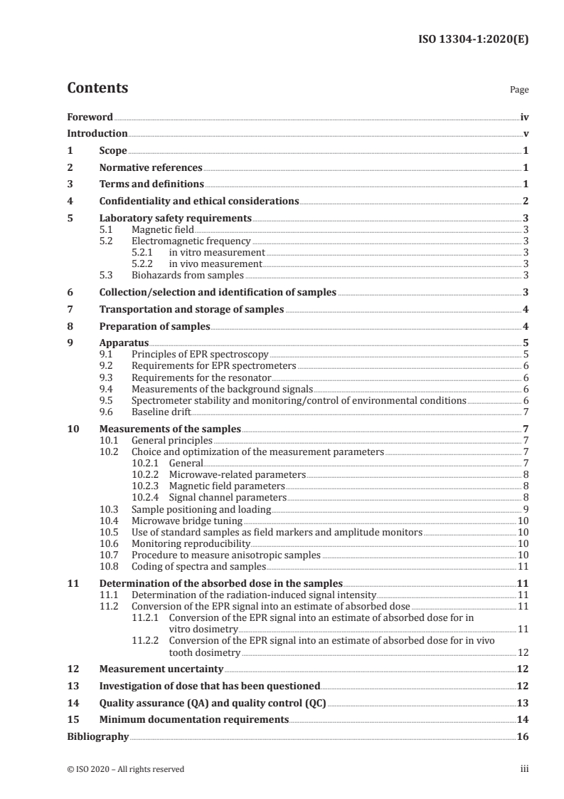 ISO 13304-1:2020 ISO 13304-1:2020 - Radiological protection — Minimum criteria for electron paramagnetic resonance (EPR) spectroscopy for retrospective dosimetry of ionizing radiation — Part 1: General principles
Released:7/20/2020