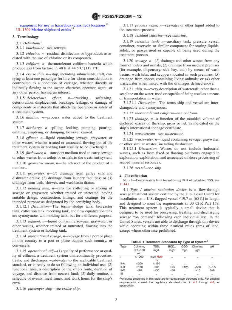 ASTM F2363/F2363M-12 - Standard Specification for Sewage and Graywater Flow Through Treatment Systems