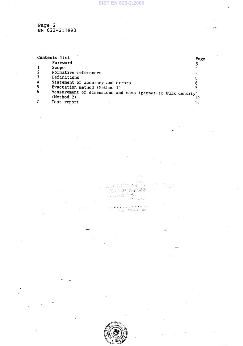 EN 623-2:1993 EN 623-2:2000 - Page 4 preview