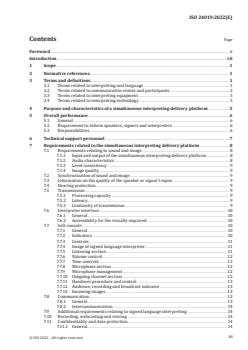 ISO 24019:2022 - Simultaneous interpreting delivery platforms — Requirements and recommendations
Released:8. 09. 2022 - Page 3 preview
