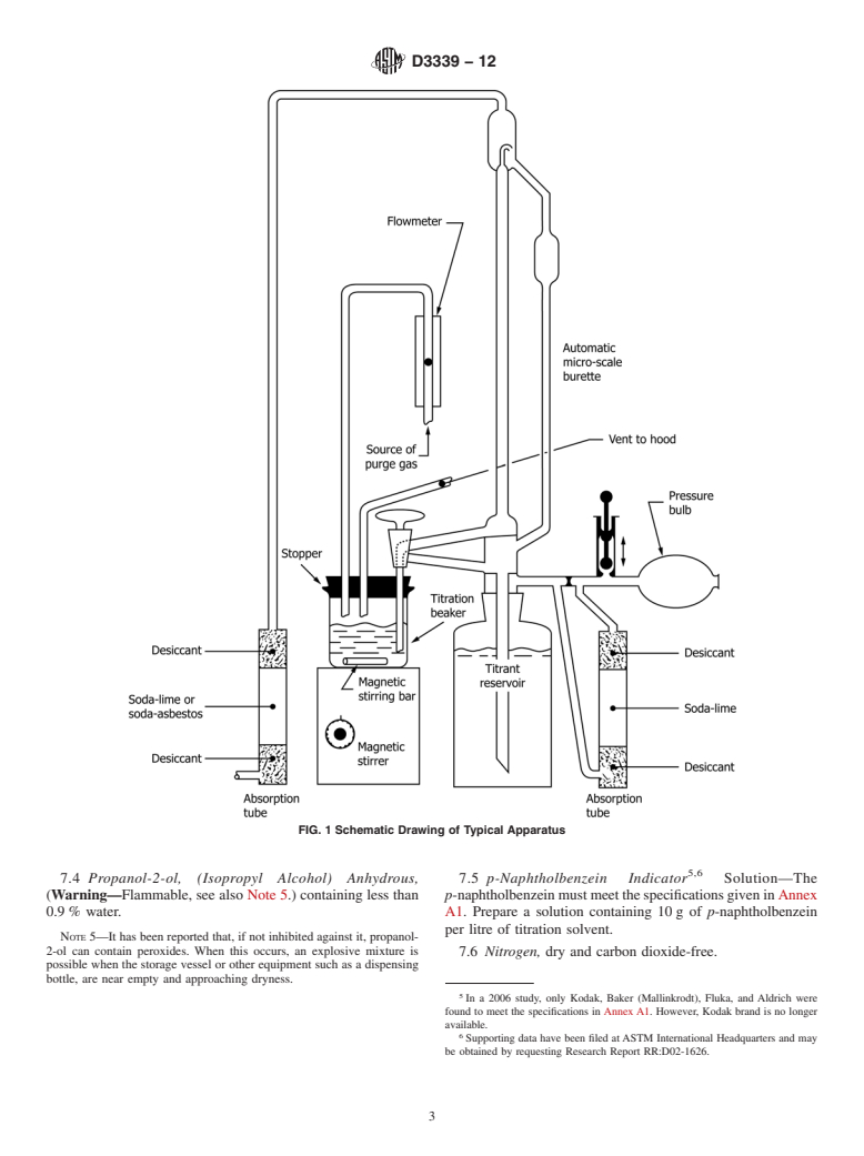 ASTM D3339-12 - Standard Test Method for Acid Number of Petroleum Products by Semi-Micro Color Indicator Titration