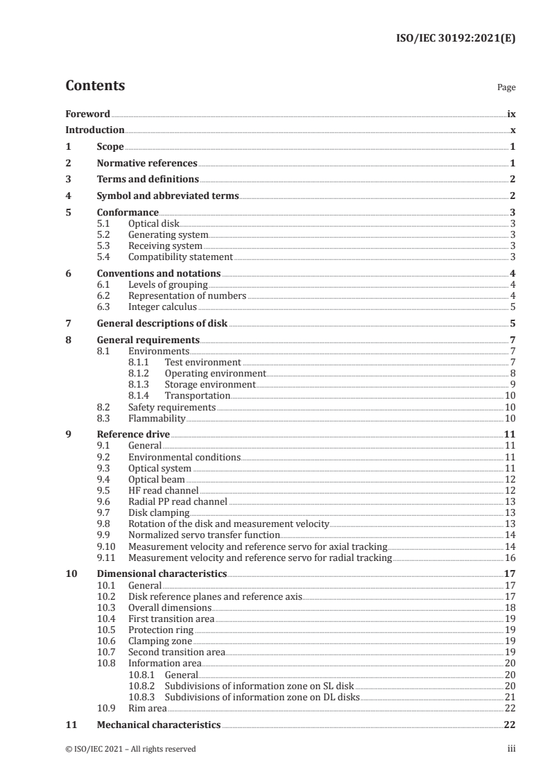 ISO/IEC 30192:2021 - Information technology — Digitally recorded media for information interchange and storage — 120 mm Single Layer (25,0 Gbytes per disk) and Dual Layer (50,0 Gbytes per disk) BD Rewritable disk
Released:1/26/2021