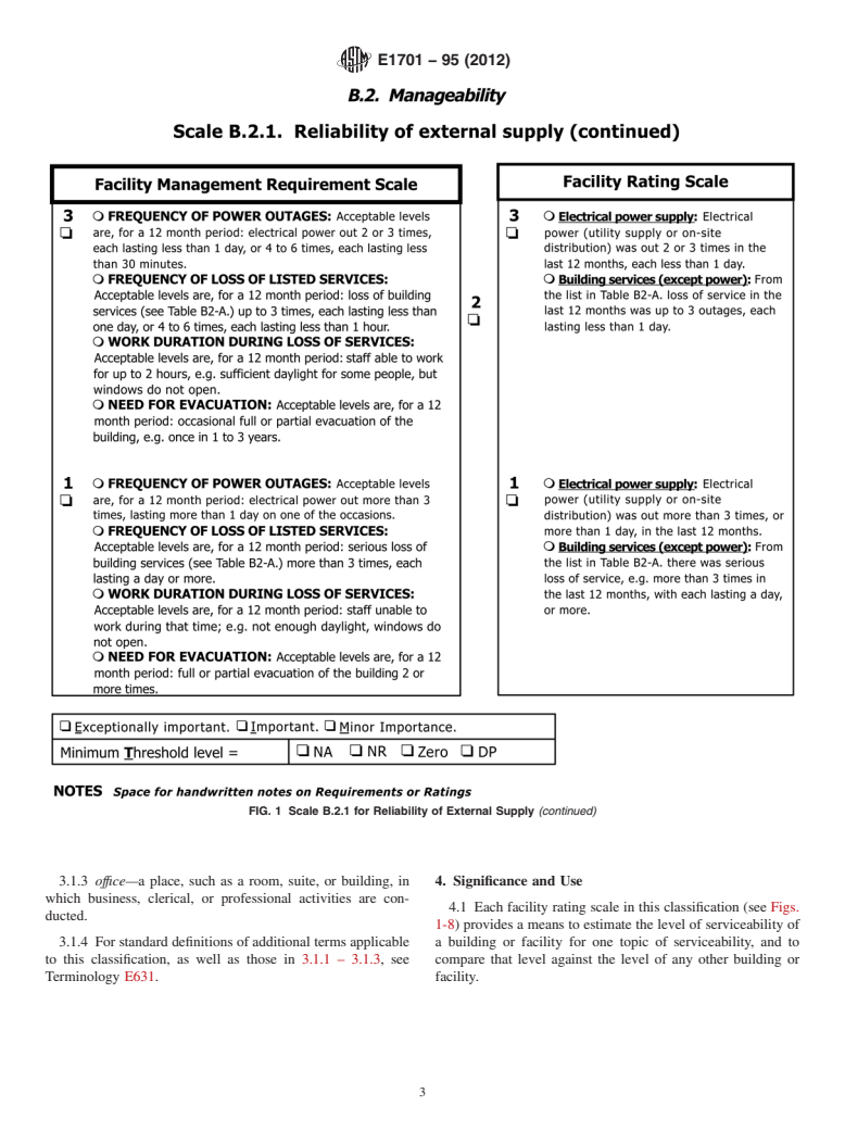 ASTM E1701-95(2012) - Standard Classification for Serviceability of an Office Facility for Manageability