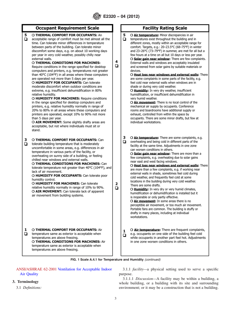 ASTM E2320-04(2012) - Standard Classification for Serviceability of an Office Facility for Thermal Environment and Indoor Air Conditions