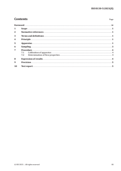 ISO 8130-5:2021 ISO 8130-5:2021 - Coating powders — Part 5: Determination of flow properties of a powder/air mixture
Released:6/23/2021 - Page 3 preview