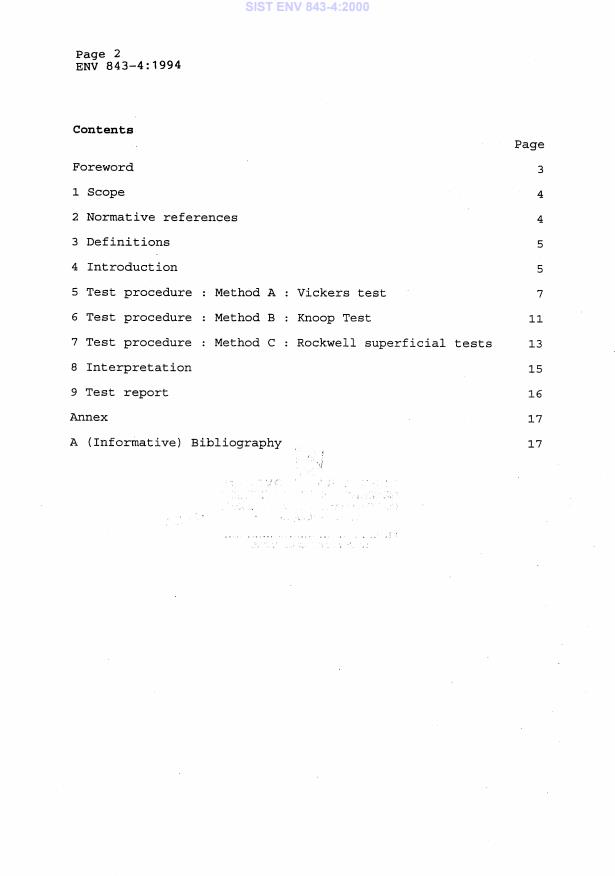 ENV 843-4:1994 ENV 843-4:2000 - Page 4 preview