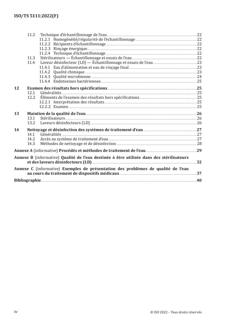ISO/TS 5111:2022 ISO/TS 5111:2022 - Guidance on quality of water for sterilizers, sterilization and washer-disinfectors for health care products
Released:24. 01. 2023 - Page 4 preview