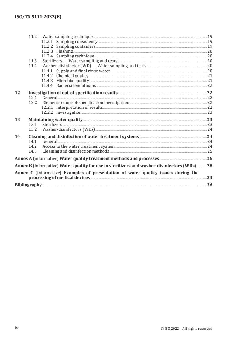 ISO/TS 5111:2022 ISO/TS 5111:2022 - Guidance on quality of water for sterilizers, sterilization and washer-disinfectors for health care products
Released:19. 12. 2022 - Page 4 preview