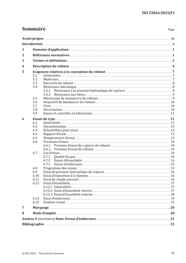 ISO 23826:2021 - Bouteilles à gaz — Robinets à boisseau sphérique — Spécifications et essais
Released:10/13/2021