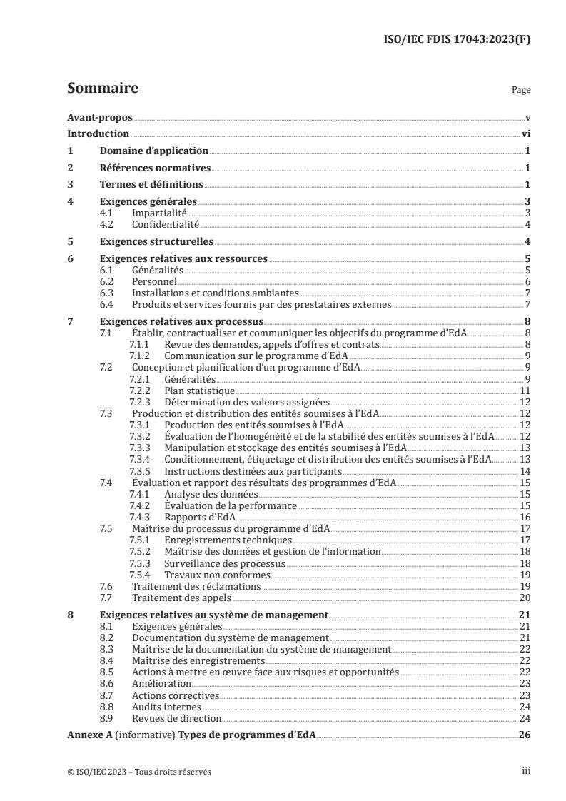 ISO/IEC FDIS 17043 - Évaluation de la conformité — Exigences générales concernant la compétence des organisateurs d’essais d’aptitude
Released:2/8/2023