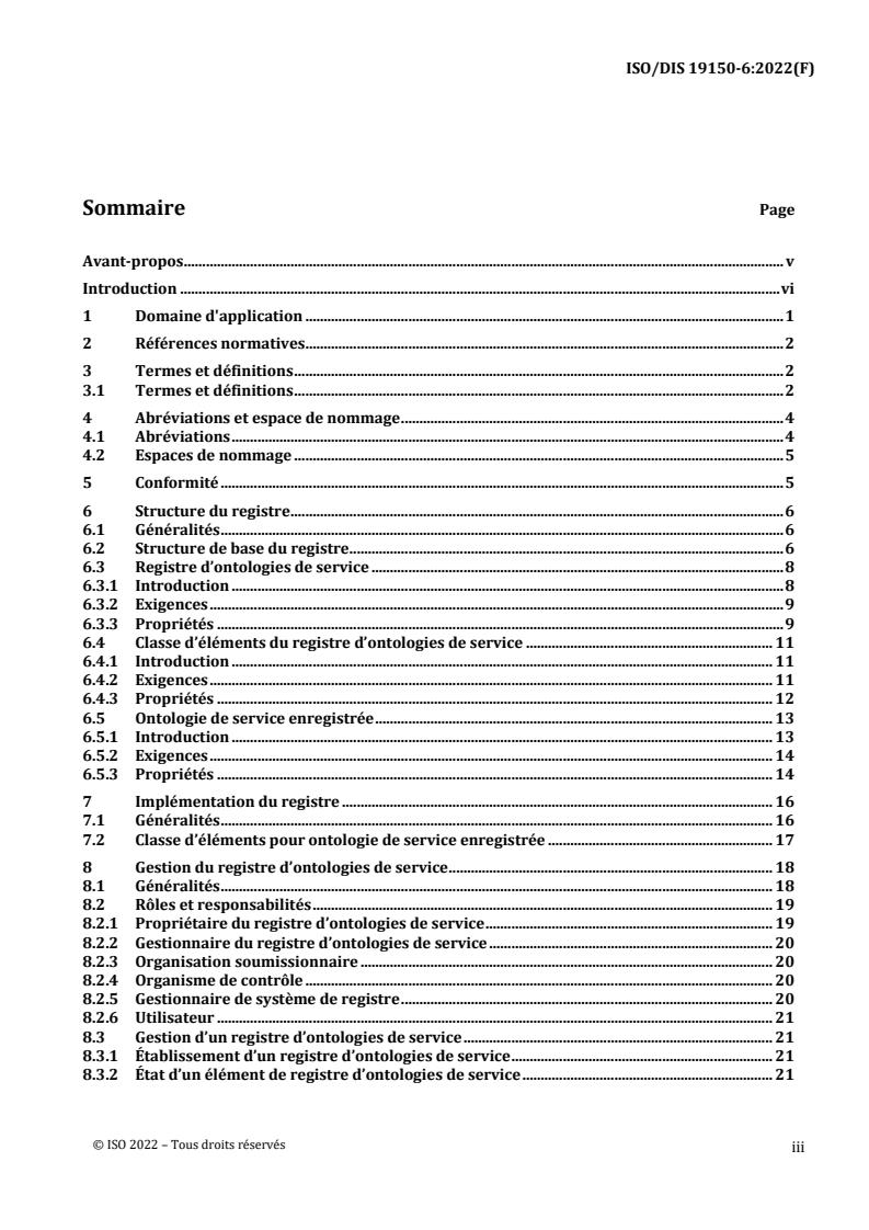 ISO/PRF 19150-6 - Information géographique — Ontologie — Partie 6: Registre d’ontologies de service
Released:6/3/2022