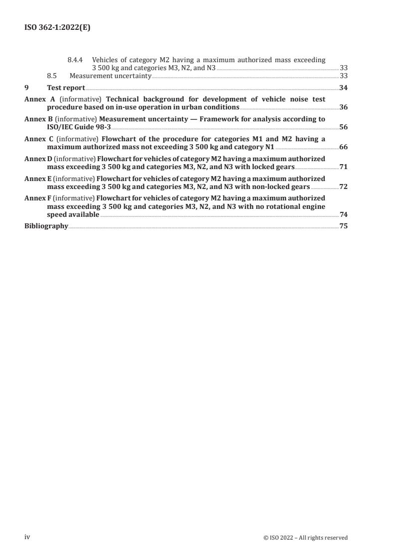 ISO 362-1:2022 ISO 362-1:2022 - Acoustics — Engineering method for measurement of noise emitted by accelerating road vehicles — Part 1: M and N categories
Released:21. 11. 2022 - Page 4 preview
