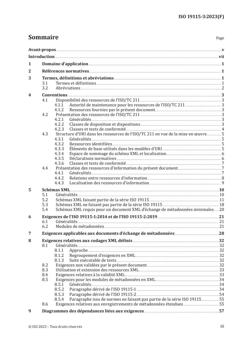 ISO 19115-3:2023 - Information géographique — Métadonnées — Partie 3: Mise en oeuvre par des schémas XML
Released:23. 08. 2023
