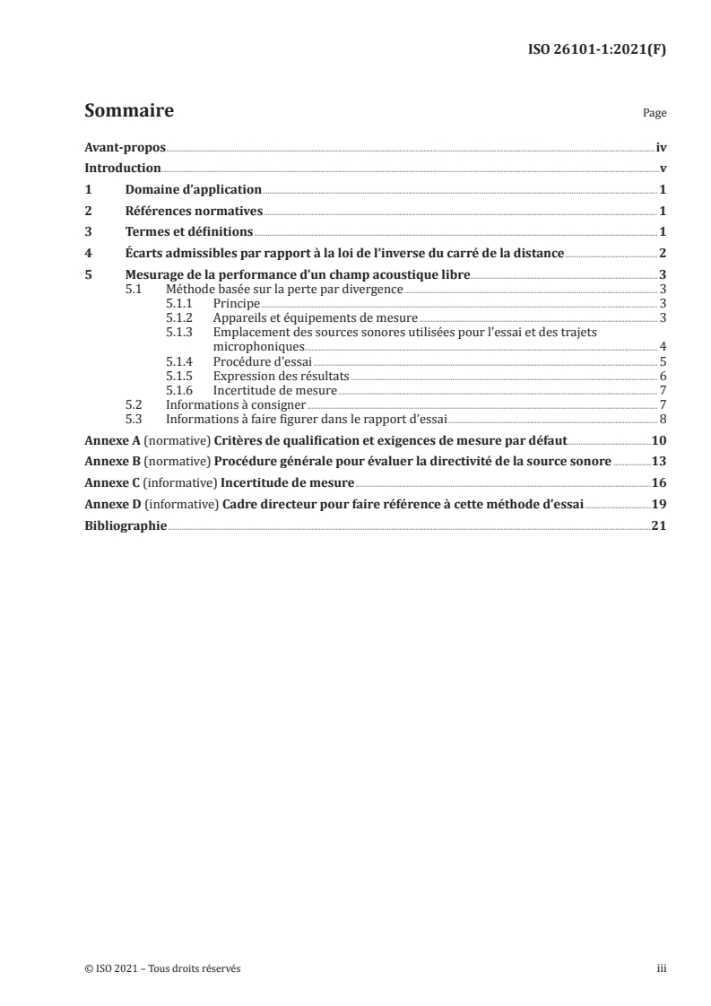 ISO 26101-1:2021 - Acoustique — Méthodes d'essai pour la qualification de l'environnement acoustique — Partie 1: Qualification des environnements en champ libre
Released:5/17/2021