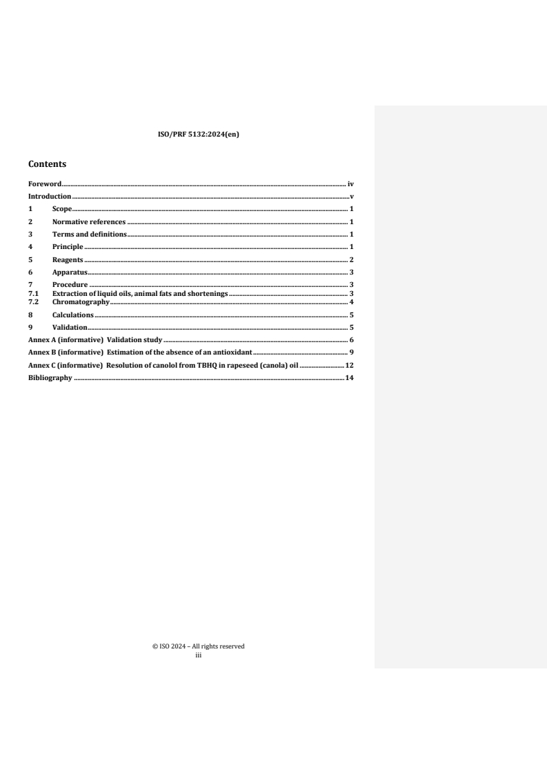 REDLINE ISO/PRF 5132 - Animal and vegetable fats and oils — High-performance liquid chromatography (HPLC) analysis of phenolic antioxidants
Released:28. 08. 2024