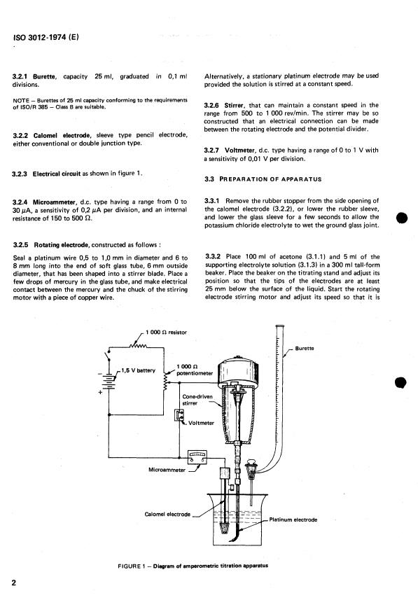 ISO 3012:1974 ISO 3012:1974 - Aviation turbine fuels -- Determination of mercaptan sulphur -- Amperometric and potentiometric methods - Page 4 preview