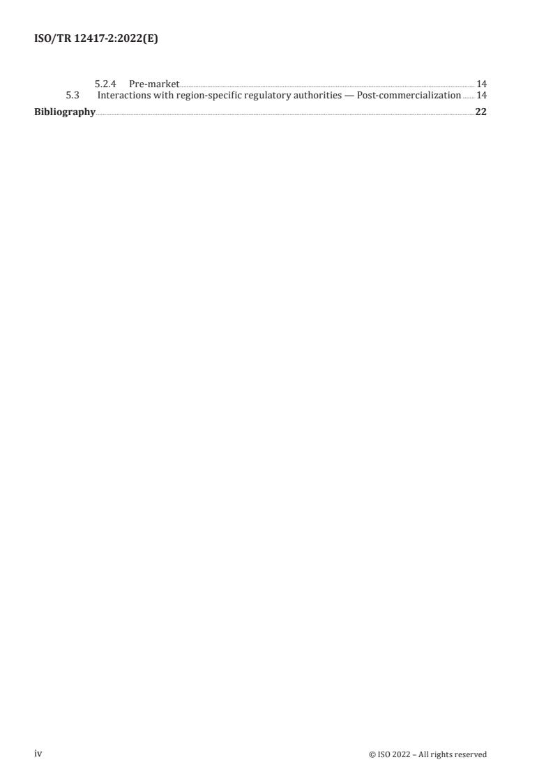 ISO/TR 12417-2:2022 ISO/TR 12417-2:2022 - Cardiovascular implants and extracorporeal systems — Vascular device-drug combination products — Part 2: Local regulatory information
Released:7. 07. 2022 - Page 4 preview