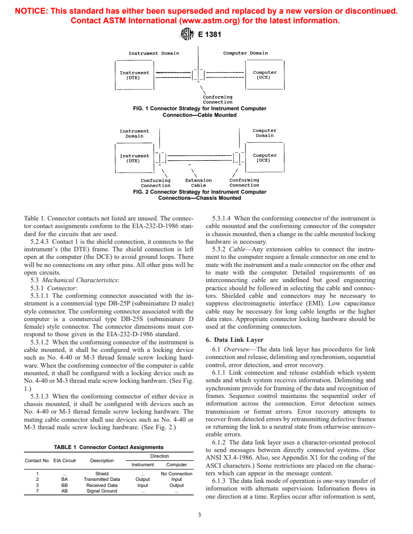 ASTM E1381-95 - Standard Specification for Low-Level Protocol to Transfer Messages Between Clinical Laboratory Instruments and Computer Systems