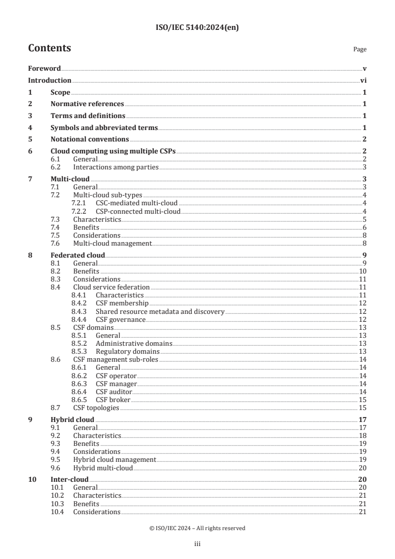 ISO/IEC 5140:2024 - Information technology — Cloud computing — Concepts for multi-cloud and the use of multiple cloud services
Released:19. 01. 2024