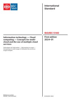 ISO/IEC 5140:2024 ISO/IEC 5140:2024 - Information technology — Cloud computing — Concepts for multi-cloud and the use of multiple cloud services
Released:19. 01. 2024 - Page 1 preview