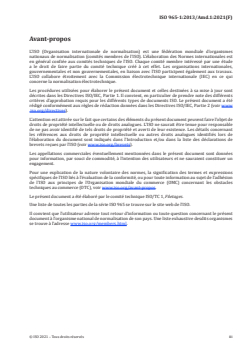 ISO 965-1:2013/Amd 1:2021 - Filetages métriques ISO pour usages généraux — Tolérances — Partie 1: Principes et données fondamentales — Amendement 1
Released:9/29/2021 - Page 3 preview