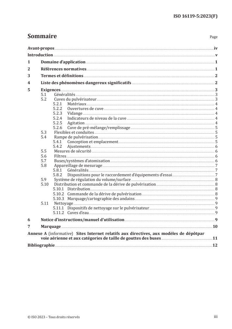 ISO 16119-5:2023 - Matériel agricole et forestier — Exigences environnementales pour les pulvérisateurs — Partie 5: Systèmes aériens de pulvérisation
Released:1. 11. 2023