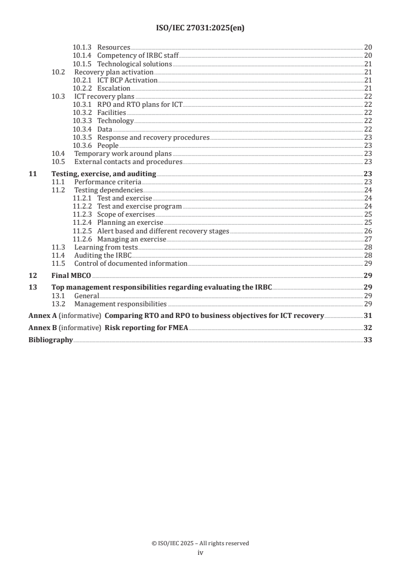 ISO/IEC 27031:2025 ISO/IEC 27031:2025 - Cybersecurity — Information and communication technology readiness for business continuity
Released:16. 05. 2025 - Page 4 preview