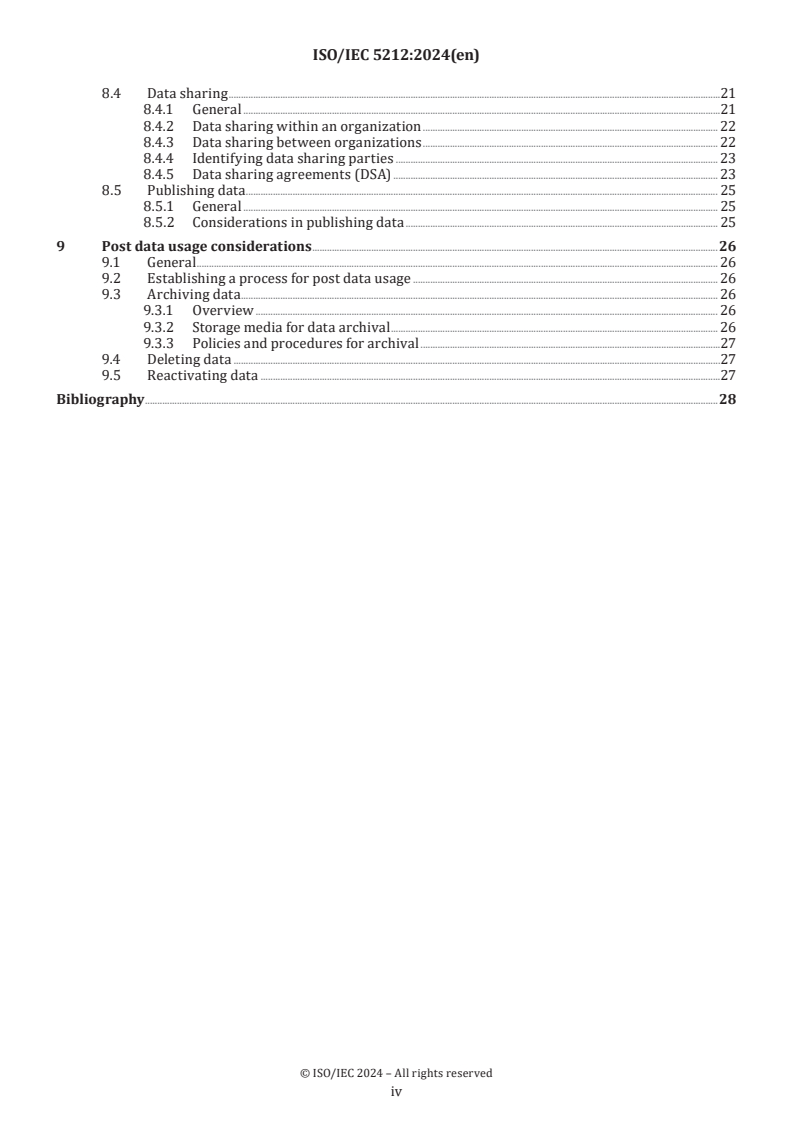 ISO/IEC 5212:2024 ISO/IEC 5212:2024 - Information technology — Data usage — Guidance for data usage
Released:9. 04. 2024 - Page 4 preview