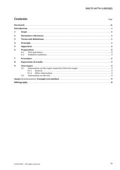 ISO/TS 16774-3:2023 ISO/TS 16774-3:2023 - Test methods for repair materials for water-leakage cracks in underground concrete structures — Part 3: Test method for water (wash out) resistance
Released:24. 04. 2023 - Page 3 preview
