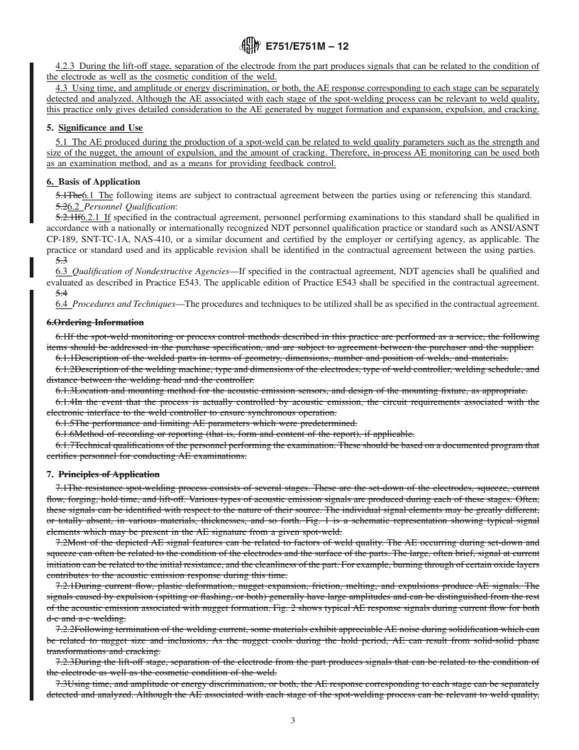 REDLINE ASTM E751/E751M-12 - Standard Practice for Acoustic Emission Monitoring During Resistance Spot-Welding