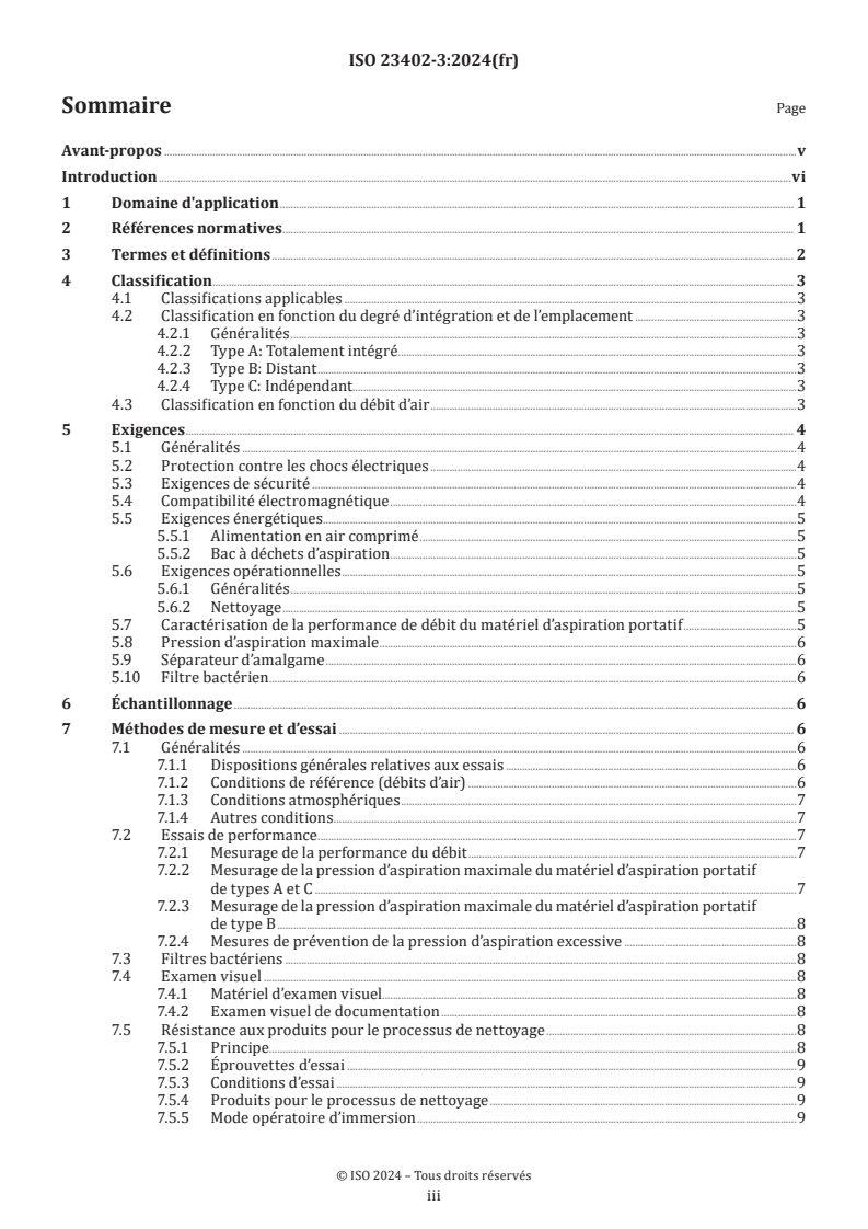 ISO 23402-3:2024 - Médecine bucco-dentaire — Matériel dentaire portatif utilisable dans des environnements de soins de santé non permaments — Partie 3: Matériel d’aspiration portatif
Released:22. 04. 2024