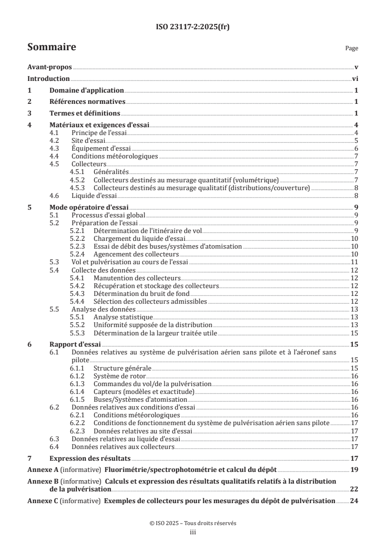 ISO 23117-2:2025 - Matériel agricole et forestier — Systèmes de pulvérisation aériens sans pilote — Partie 2: Méthodes d'essai pour évaluer la distribution transversale horizontale de la pulvérisation
Released:18. 02. 2025