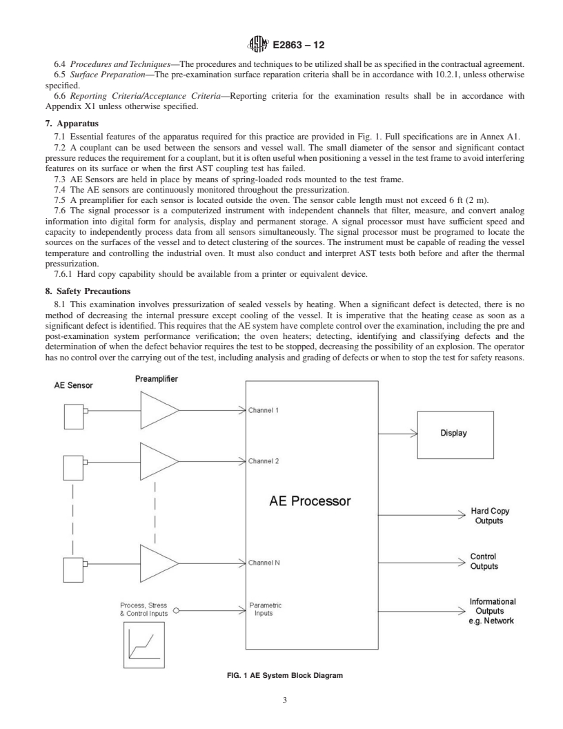 REDLINE ASTM E2863-12 - Standard Practice for Acoustic Emission Examination of Welded Steel Sphere Pressure Vessels Using Thermal Pressurization