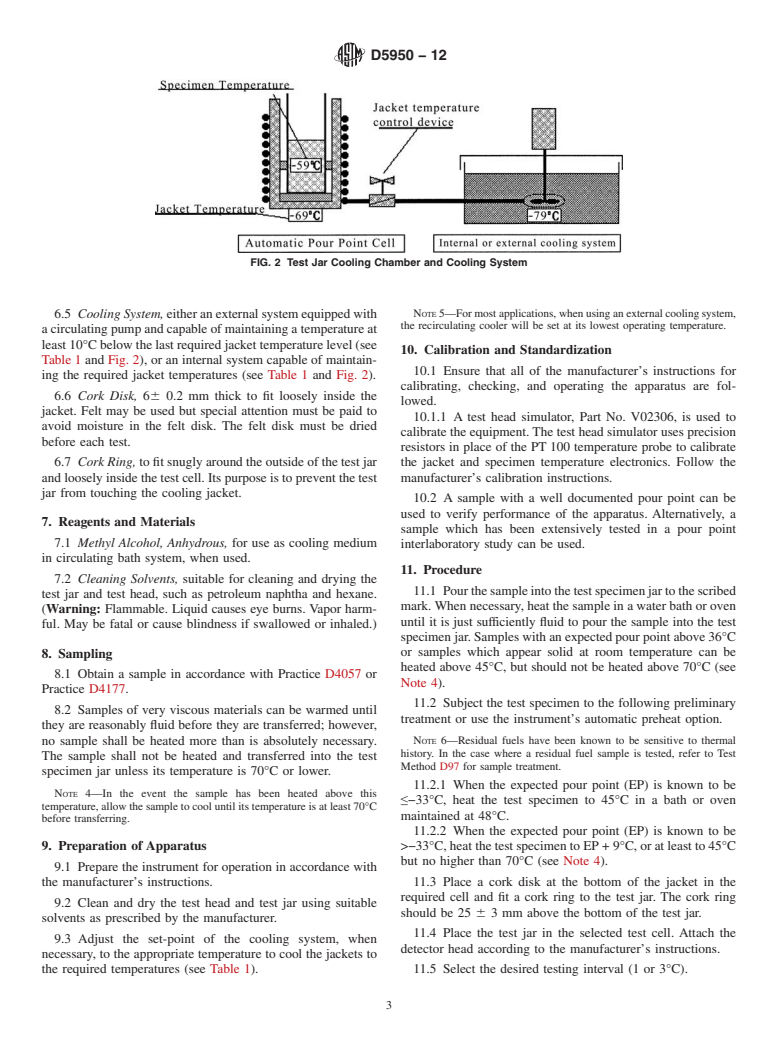 ASTM D5950-12 - Standard Test Method for Pour Point of Petroleum Products (Automatic Tilt Method)